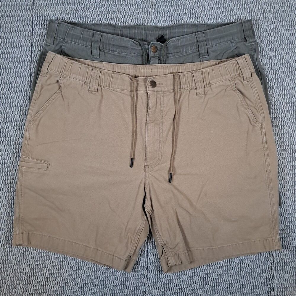 2 Carhartt Rugged Flex Relaxed Fit  Workwear Shorts Mens 40 Gorpcore Utility